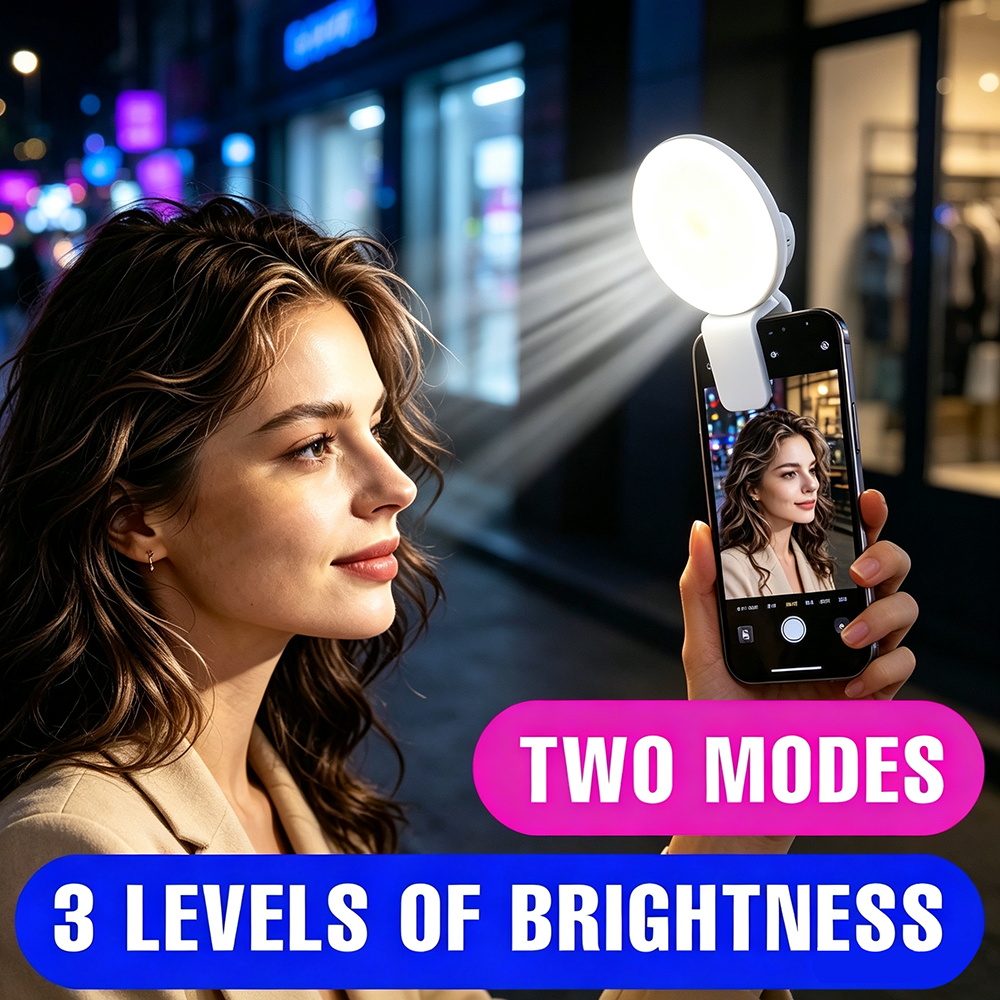 Beauty No Makeup - Draagbare clip-on selfie-vullicht, oplaadbare telefoon-schoonheidslamp, 2
