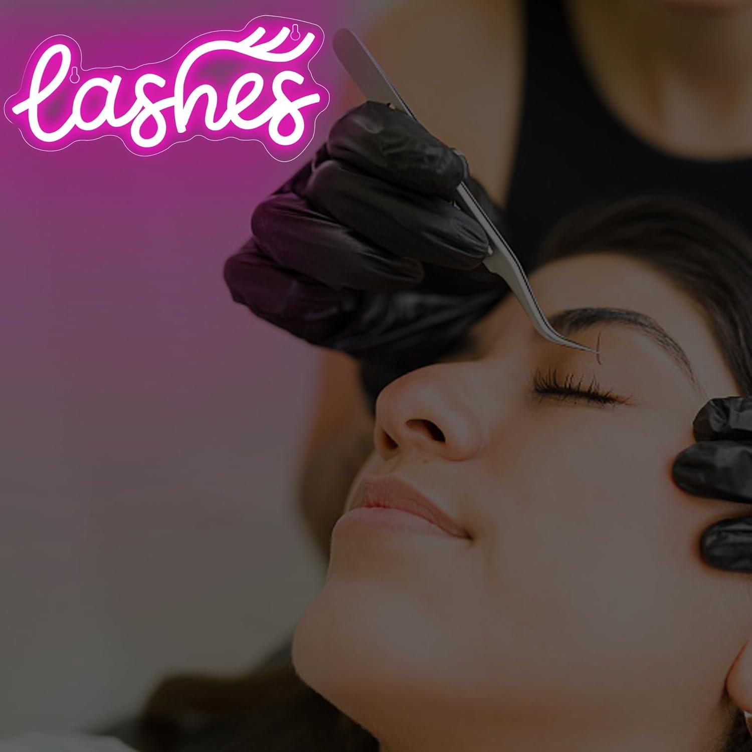 Wimpers Neonreclame Lady Text  - Beauty No Makeup recensie en prijs