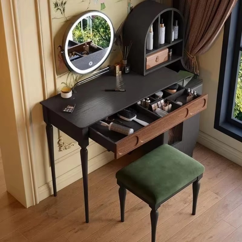 Italiaanse zwarte kaptafel met - Beauty Makeup Vanity Set recensie en prijs